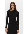 Camilla And Marc Mai Long Sleeve Midi Dress in Black - 10 / Black - Dresses