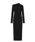 Camilla And Marc Mai Long Sleeve Midi Dress in Black - 10 / Black - Dresses