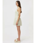 Camilla and Marc - Camilla And Marc Petra Halter Neck Mini Dress in Pistachio Grey