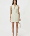 Camilla And Marc Petra Mini Dress in Pistachio Grey - Dresses