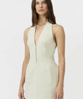 Camilla And Marc Petra Mini Dress in Pistachio Grey - Dresses