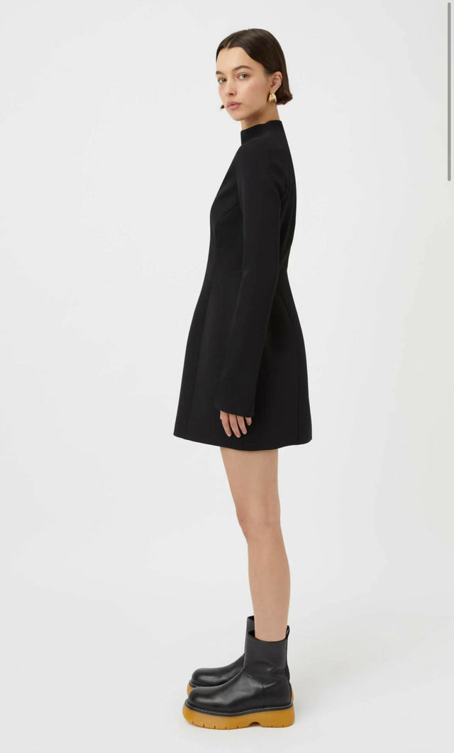 Camilla And Marc Portico Mini Dress - 10 / Black - Dresses