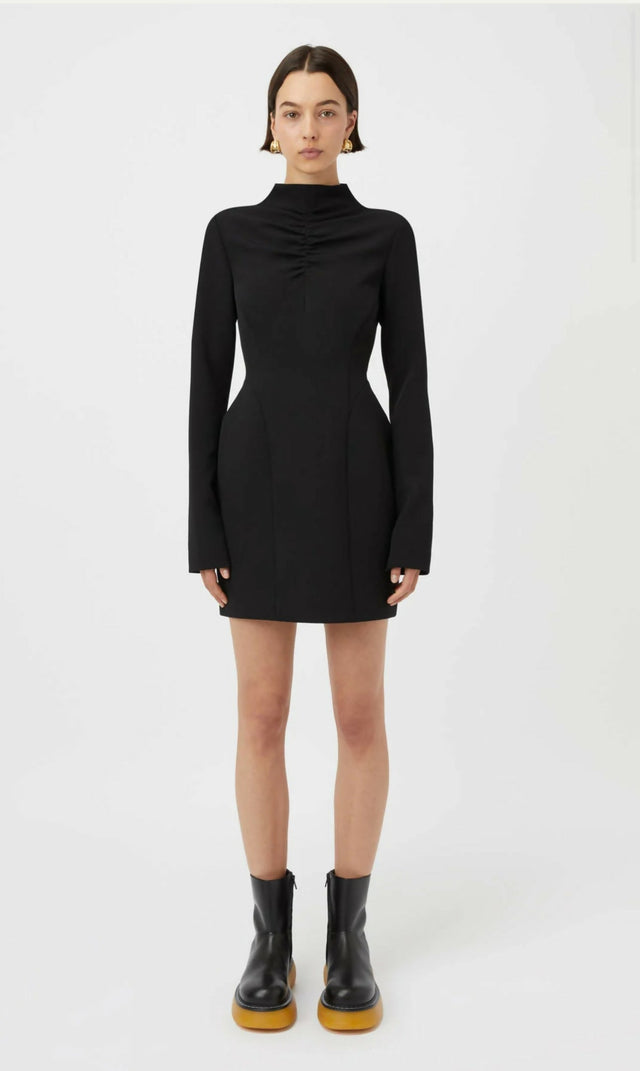 Camilla And Marc Portico Mini Dress - 10 / Black - Dresses