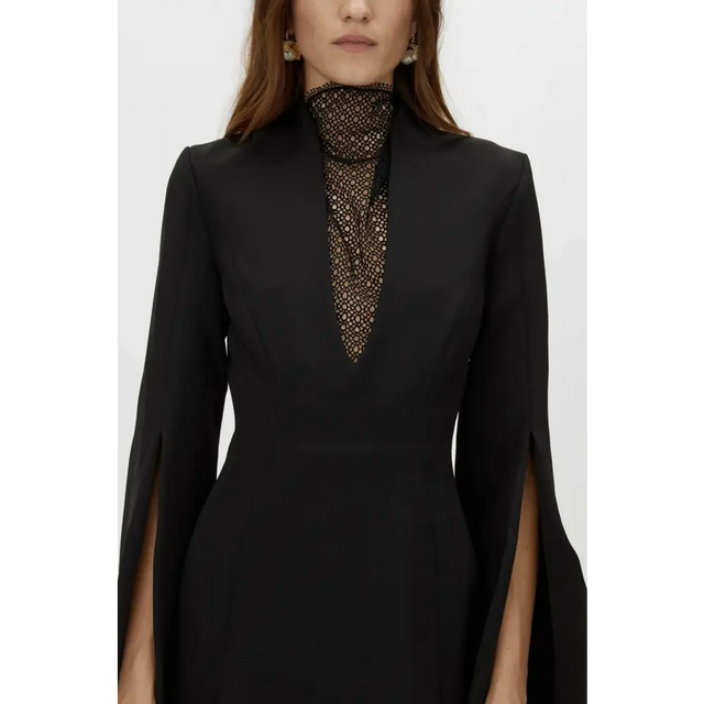 Camilla And Marc Sillage Lace Mini Dress in Black - 12 / Black - Dresses