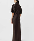 Camilla and Marc Sorrell Maxi Dress in Chocolate - 14 / Brown - Dresses