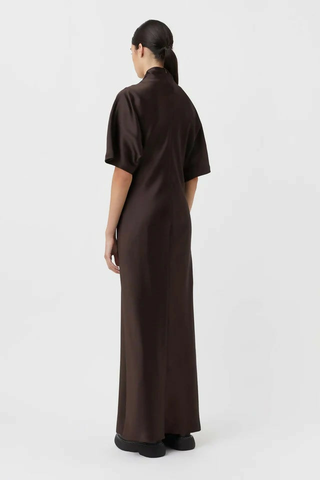Camilla and Marc Sorrell Maxi Dress in Chocolate - 14 / Brown - Dresses