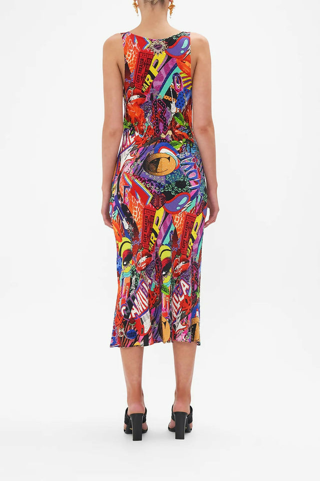 Camilla Bias Slip With Wide Strap in Radical Birth size L (AU 12-14) - 12 / Multi - Dresses