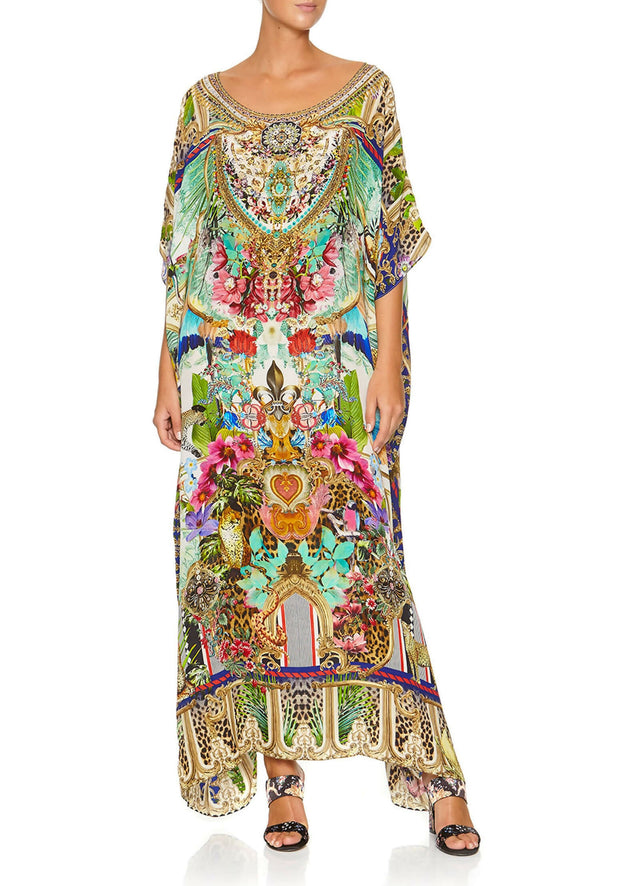 os_red_champagne_coast_round_neck_kaftan_one_size