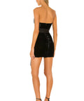 Camilla Coelho Jaylene Velvet Mini Dress - 8 / Black - Dresses