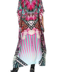 Camilla Rainbow Eyes Round Neck Kaftan One Size - Dresses