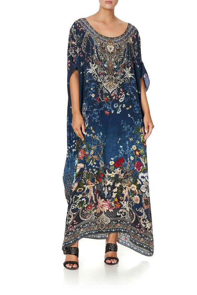 Camilla Round Neck Kaftan Dreams of Midsummer Dress Print One Size - Dresses