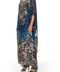 Camilla Round Neck Kaftan Dreams of Midsummer Dress Print One Size - Dresses