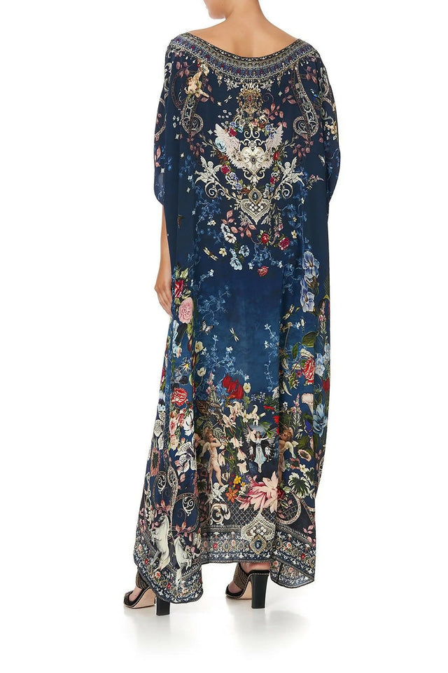 Camilla Round Neck Kaftan Dreams of Midsummer Dress Print One Size - Dresses