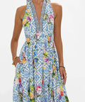Camilla Ruffle Hem Halter - Wall to Wall Wonders - Multi / 12 - Dresses