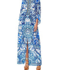 Camilla Split Pocket Dress Eternity’s Empire Blue Size L - 14 / Blue - Dresses