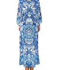 Camilla Split Pocket Dress Eternity’s Empire Blue Size L - 14 / Blue - Dresses