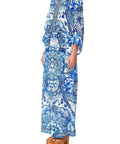 Camilla Split Pocket Dress Eternity’s Empire Blue Size L - 14 / Blue - Dresses
