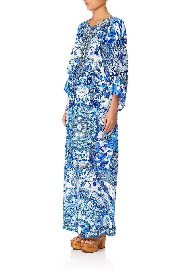 Camilla Split Pocket Dress Eternity’s Empire Blue Size L - 14 / Blue - Dresses