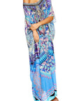 Camilla Threads of Cosmos Round Neck Kaftan One Size - Dresses