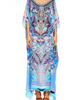 Camilla Threads of Cosmos Round Neck Kaftan One Size - Dresses