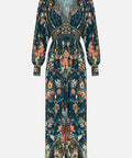 Camilla V Neck Waisted Jersey Dress AU 10 - 10 / Print - Dresses