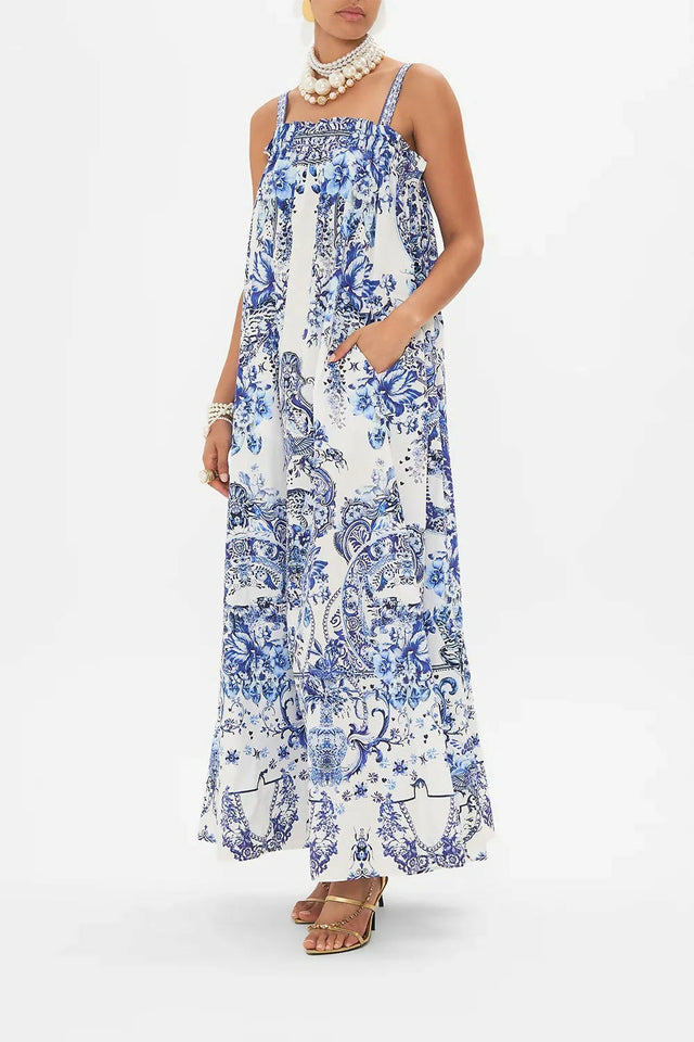 Camilla Wide Strap Sundress Print Size 12 - 12 / Print - Dresses