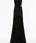Carla Zampatti Black Nastro Strapless Gown - 6 / Black - Dresses