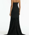 Carla Zampatti Black Nastro Strapless Gown - 6 / Black - Dresses