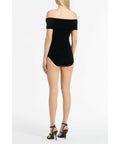 Carla Zampatti Black Velvet Pant and off Shoulder Bodysuit Top - Outfit Sets