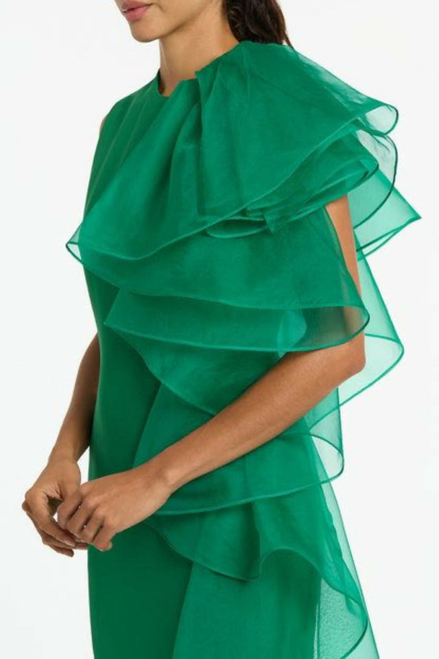 CarlaZampattiEmerald-crepe-ruffle-shoulder-gownSIDE