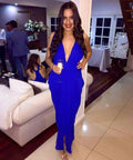Carla-Zampatti-Grecian-dress-in-cobalt-blue-front-view-SKU075
