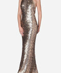 Carla Zampatti Sequin Gown - 8 / Gold - Dresses