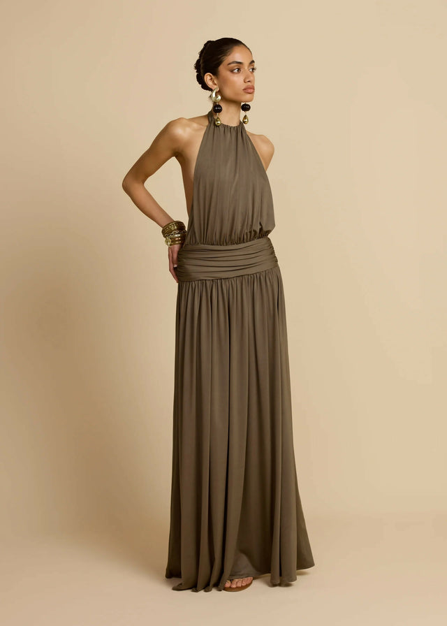 Arcina Ori Santina Dress in Khaki