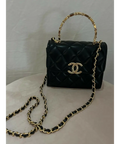Chanel Mini Handle Clutch With Chain - Bags