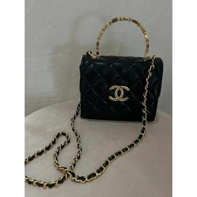 Chanel Mini Handle Clutch With Chain - Bags