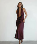 Charcoal Zoya Dress Plum - 10 / Red - Dresses