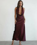 Charcoal Zoya Dress Plum - 10 / Red - Dresses