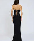 Cherie Attire Clara Maxi Dress Black - Dresses