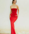 Cherie Attire - Clara Maxi Dress Red - 6 / Red - Dresses