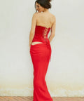 Cherie Attire - Clara Maxi Dress Red - 6 / Red - Dresses