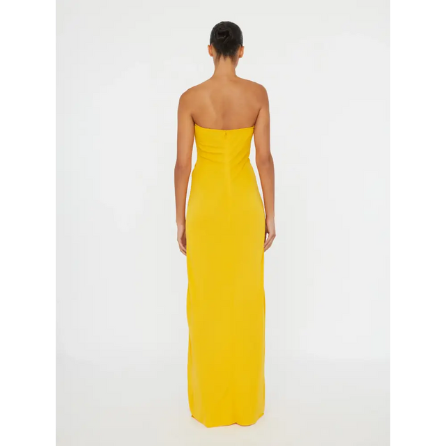 CHRISTOPHERESBER_23023345_SAFFRON_ARCEDPALMSTRAPLESSDRESS_028