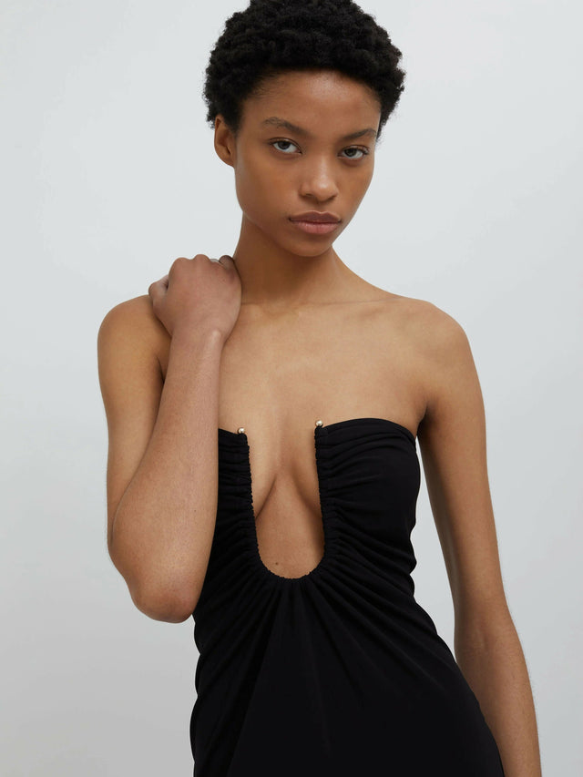 Christopher Esber Arched Palm Dress Size 8 - 8 / Black - Dresses