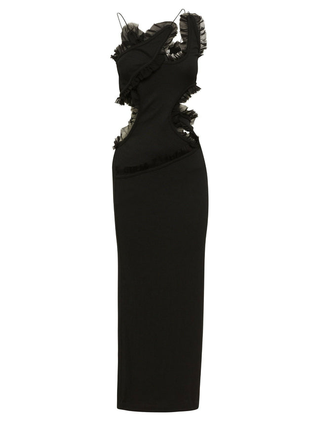 Christopher Esber Carina Interlinked Dress Black Size 6 8 - Dresses
