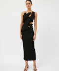 Christopher Esber Carina Interlinked Dress Black Size 6 8 - Dresses
