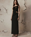 Christopher Esber Carina Interlinked Dress Black Size 6 8 - Dresses