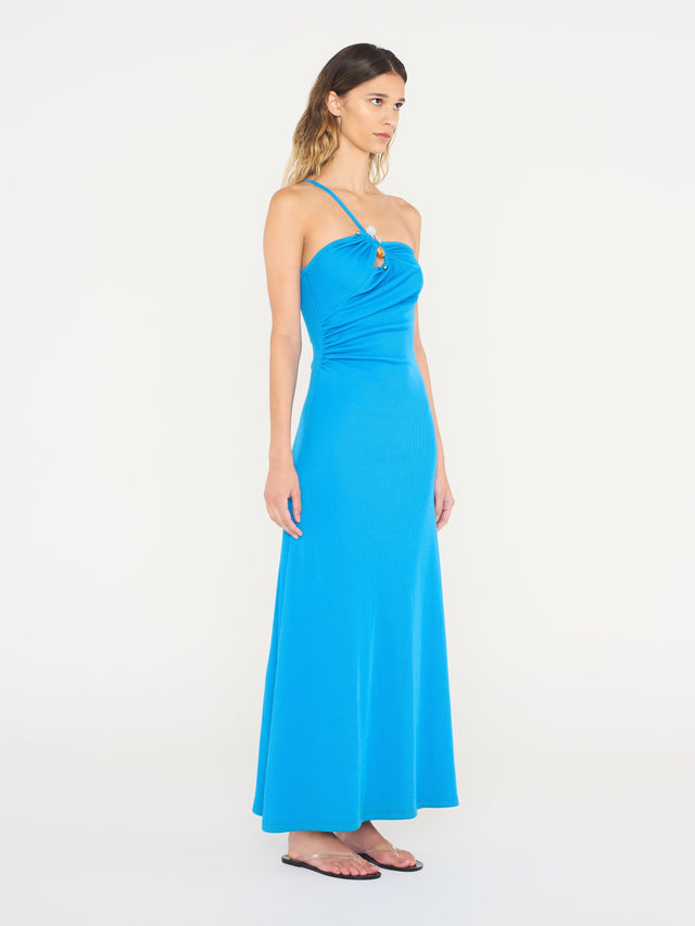 Christopher Esber Concave Stone Cami Dress in Boston Blue - Dresses