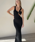 Christopher Esber Disconnect S Buckle Split Dress Black - 8 / Black - Dresses
