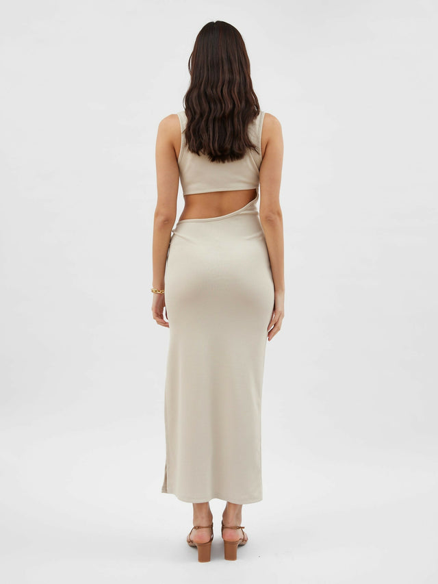 Christopher Esber Folia Float Buckle Dress - 6 / Cream - Dresses