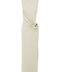 Christopher Esber Folia Float Buckle Dress - 6 / Cream - Dresses