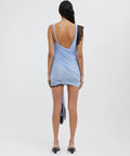 Christopher Esber Galathea Asymmetric Micro Dress Blue - Dresses